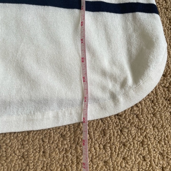 Caroline Grace Striped Cotton/Cashmere Sweater S - Picture 8 of 8